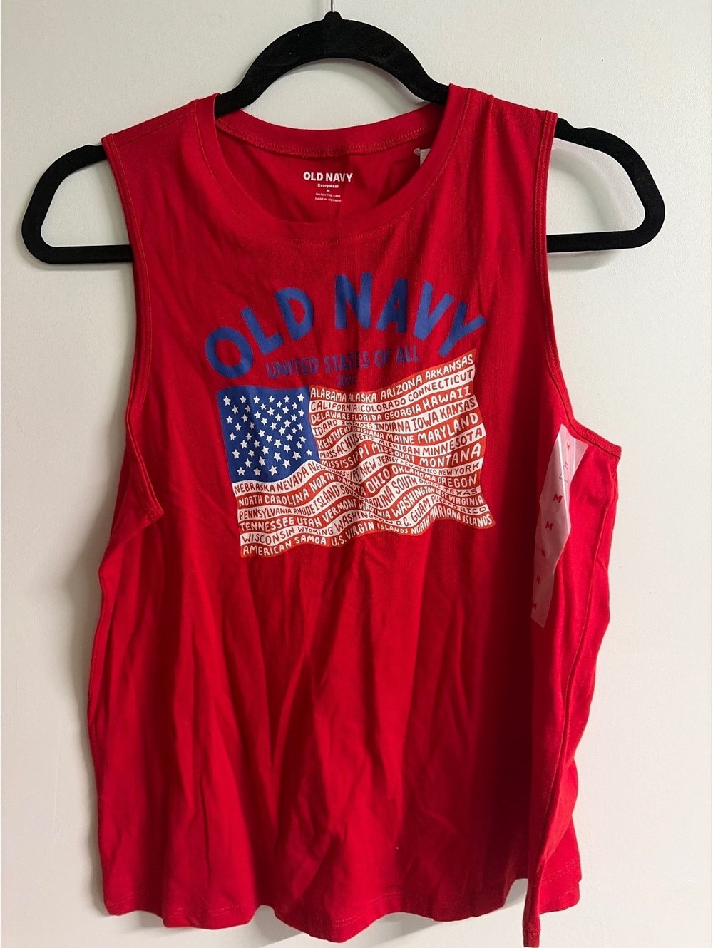 Womens medium red old navy tank top